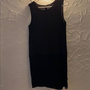Black linen sleeveless DKNY dress